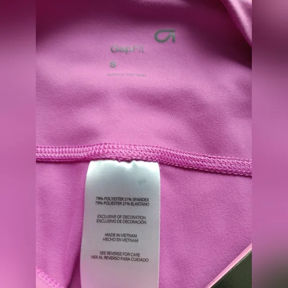 🥰GAP FIT WOMEN'S SIZE SMALL PINK YOGA LEGGINGS PANTS. - Picture 2 of 5